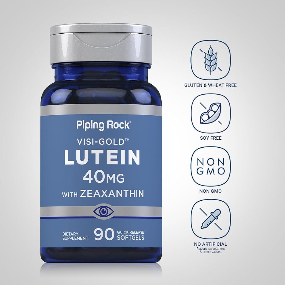 Piping Rock Lutein and Zeaxanthin 40mg - 90 Softgels - image 3