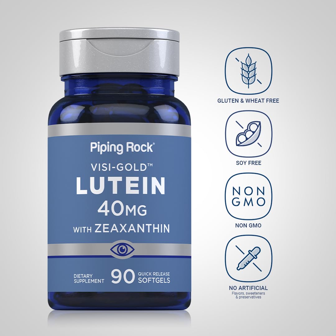Piping Rock Lutein and Zeaxanthin 40mg - 90 Softgels - image 3