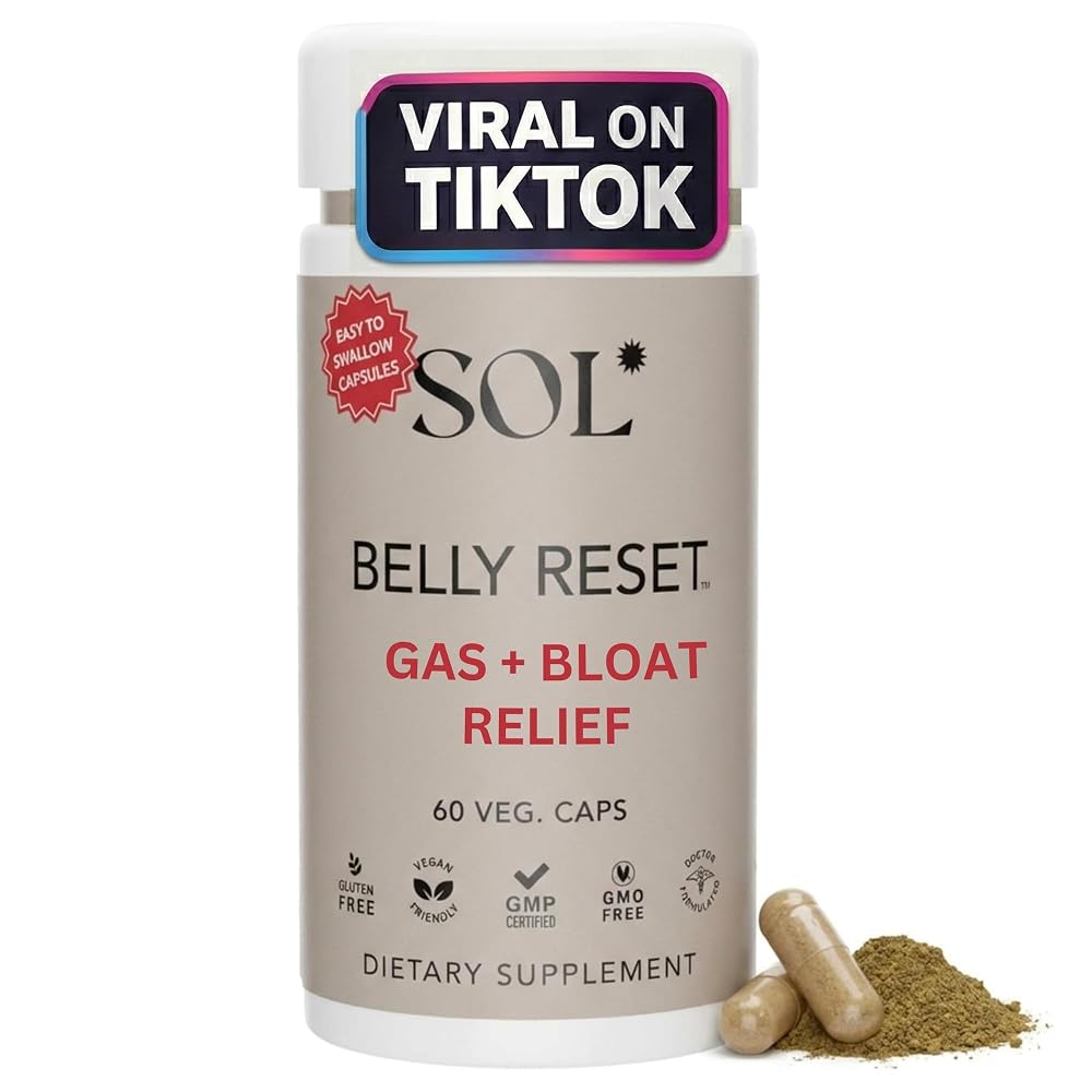 Sol Nutrition Complete Belly Reset Gut Health Support - 60 Capsules
