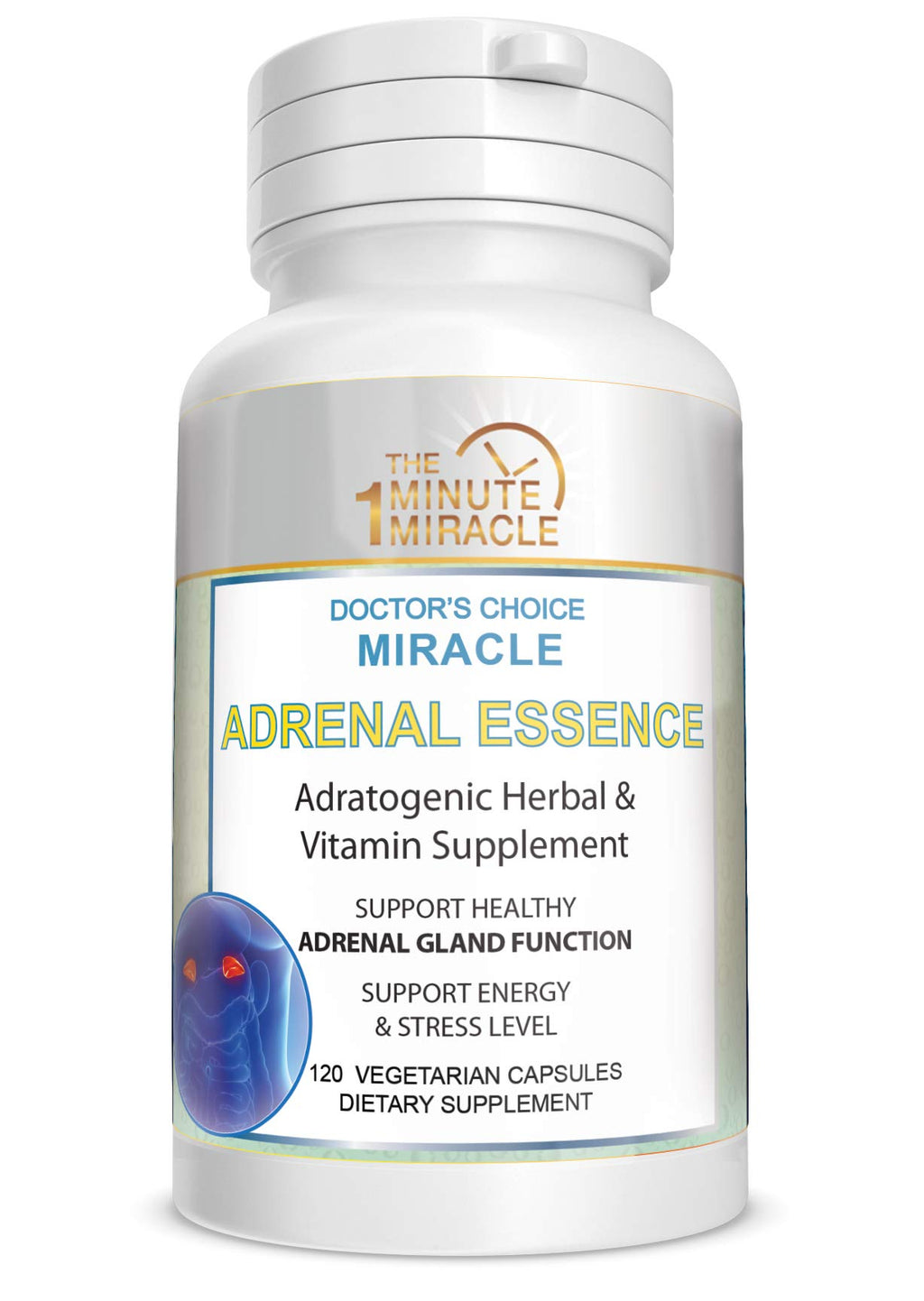 The One Minute Miracle Adrenal Essence Supplement - 120 Capsules - image 2