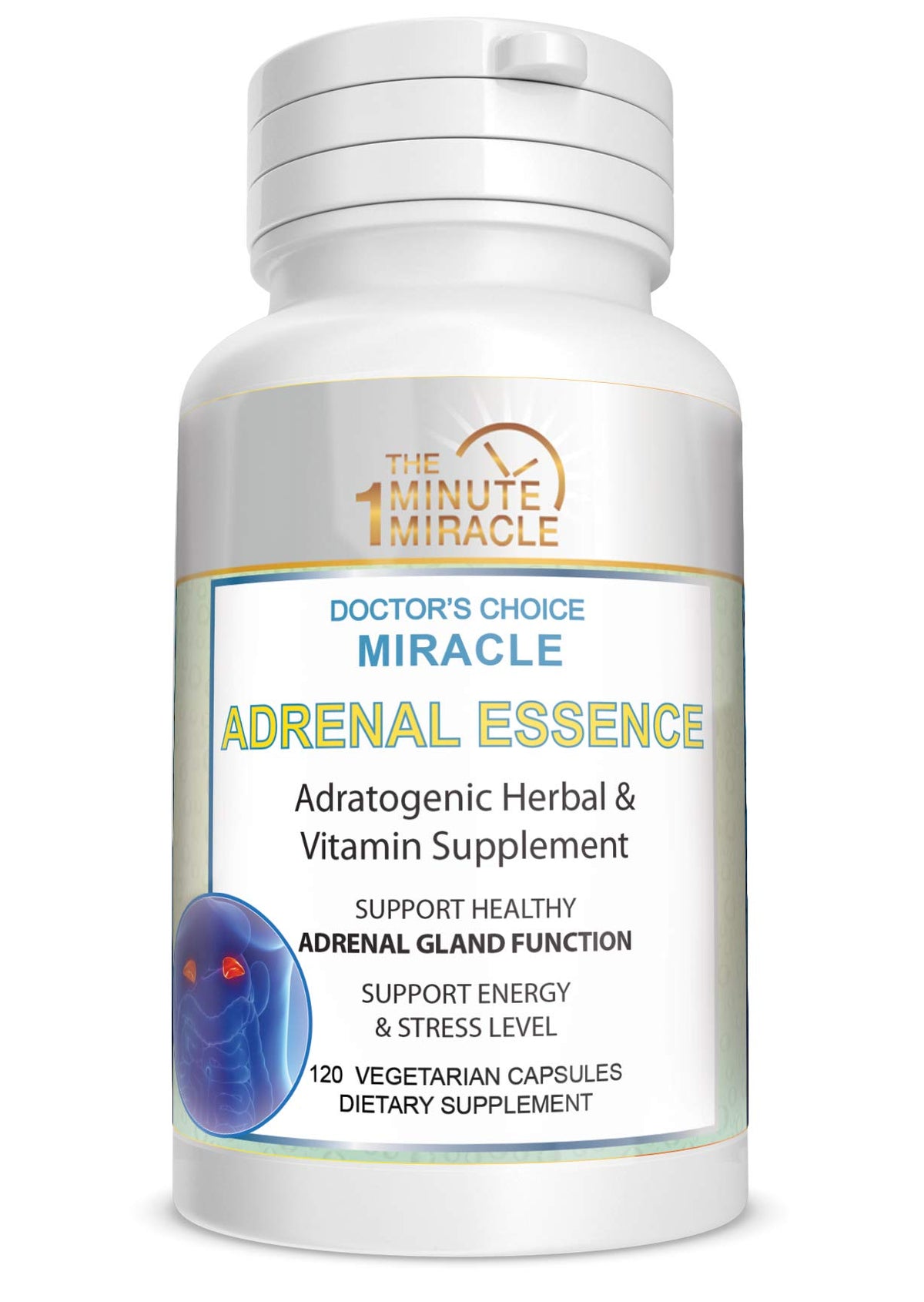The One Minute Miracle Adrenal Essence Supplement - 120 Capsules - image 2