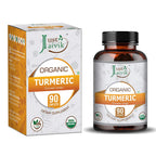 Just Jaivik Organic Turmeric Tablets 750 mg - 90 Tablets