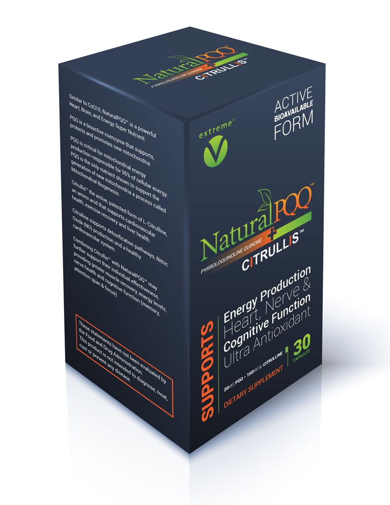 extreme V NaturalPQQ Mitochondrial Energy Booster 20mg - 60 Capsules