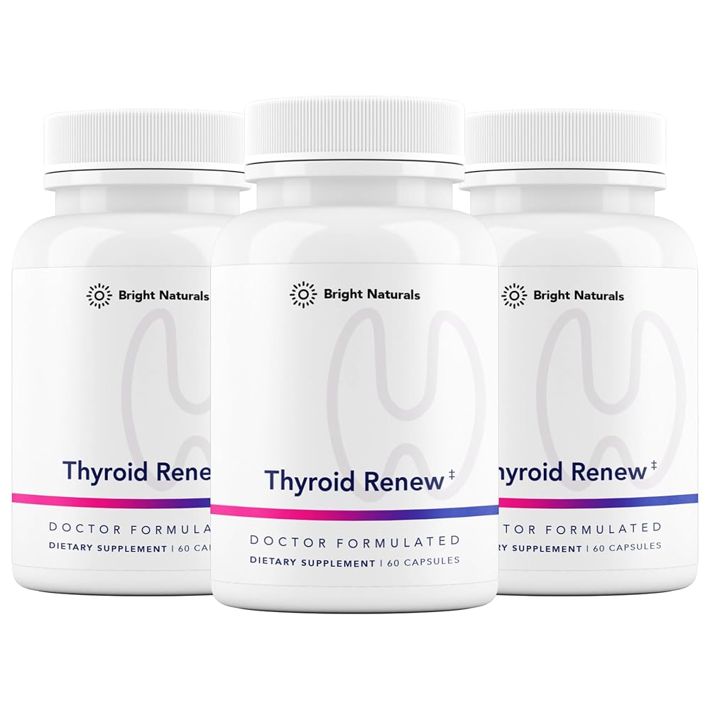 Bright Naturals Thyroid Renew Supplement - Thyroid Support for Women