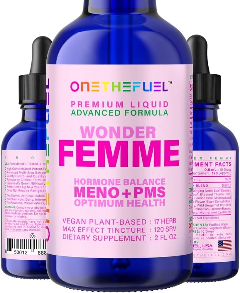 ONETHEFUEL Wonder Femme Plant-Based Hormone Balance Tincture - 2 Fl Oz