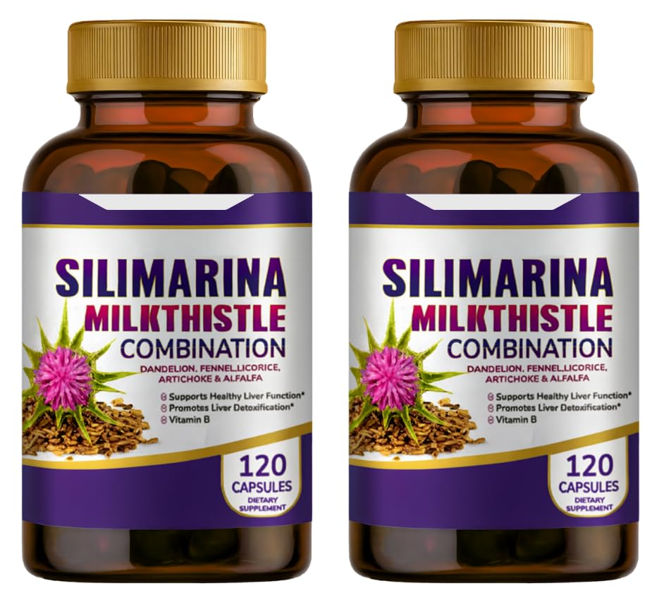 Generic Silimarina Milk Thistle Combination Herbal Supplement - 240 Capsules