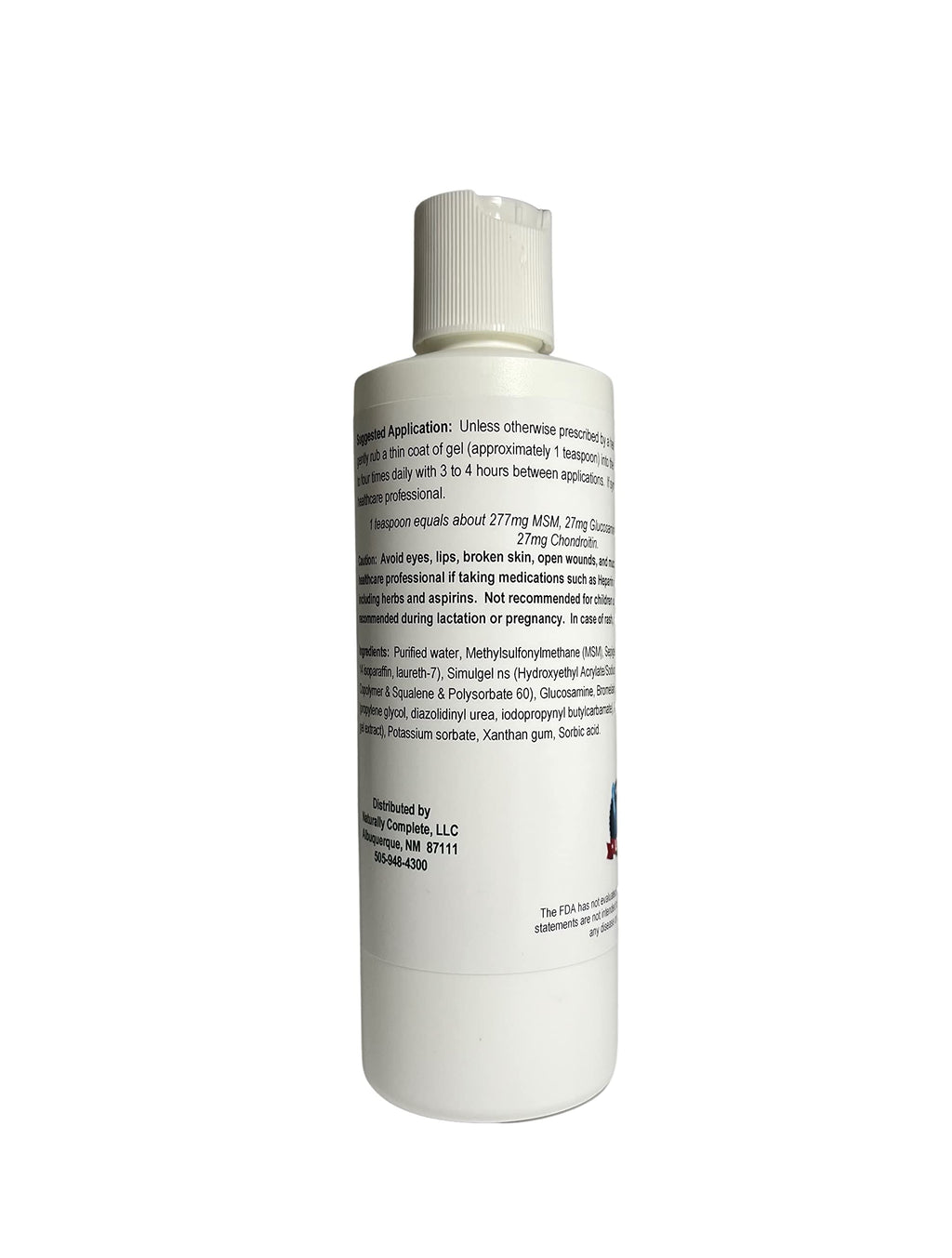 Naturally Complete MSM Plus Glucosamine Bromelain & Chondroitin Gel - 8 oz - image 2