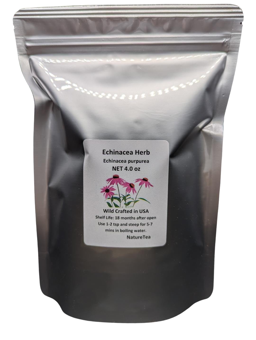 Nature Tea Echinacea Herb - Echinacea purpurea Loose Leaf C/S 100%
