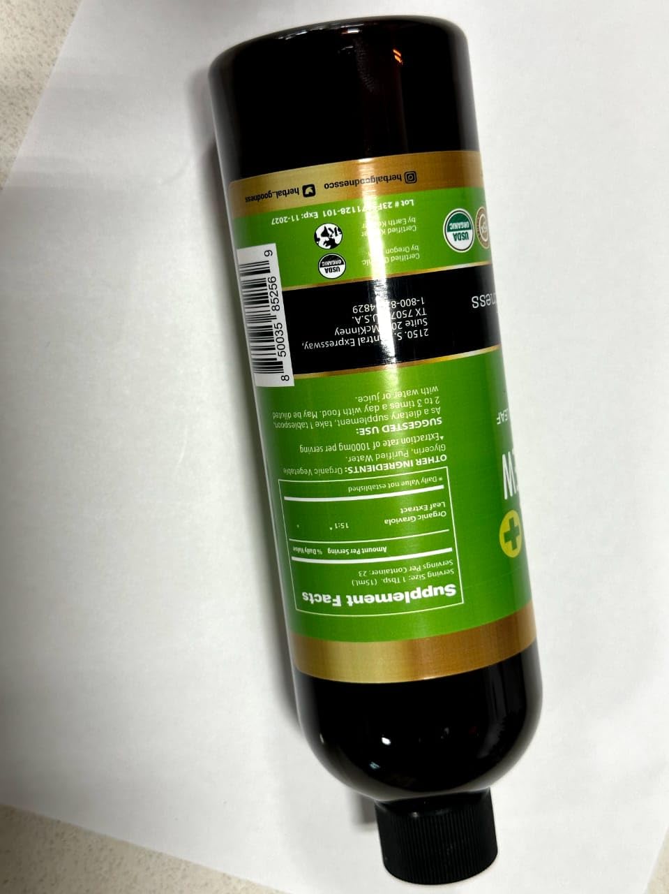 Herbal Goodness Soursop Extract Organic Leaf Juice - 12 Fl Oz - image 9