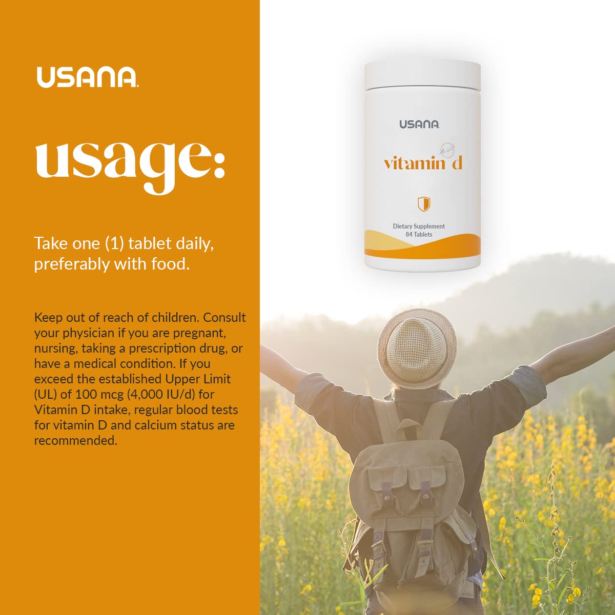USANA Vitamin D Maximum Strength 2000 IU - 84 Tablets - image 6