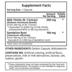 ML Naturals Milk Thistle 200mg with Dandelion Root - 240 Capsules - image 2