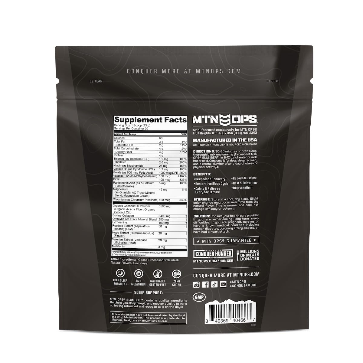 MTN OPS Slumber Sleep Support Powder for Sleep - 11.4 oz - image 9