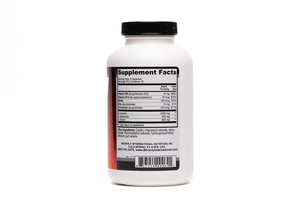 Beverly International Muscularity BCAA Formula - 180 Capsules - image 2