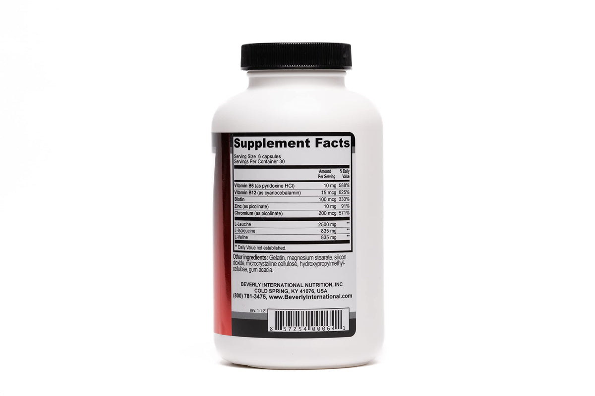 Beverly International Muscularity BCAA Formula - 180 Capsules - image 2