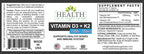 Health As It Ought To Be D3 + K2 Vitamin Supplement - 60 Capsules - image 2