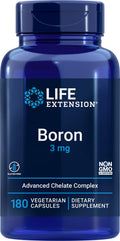 Life Extension Boron 3mg 180 Vegetarian Capsules - Triple Boron Complex
