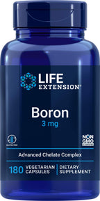 Life Extension Boron 3mg 180 Vegetarian Capsules - Triple Boron Complex
