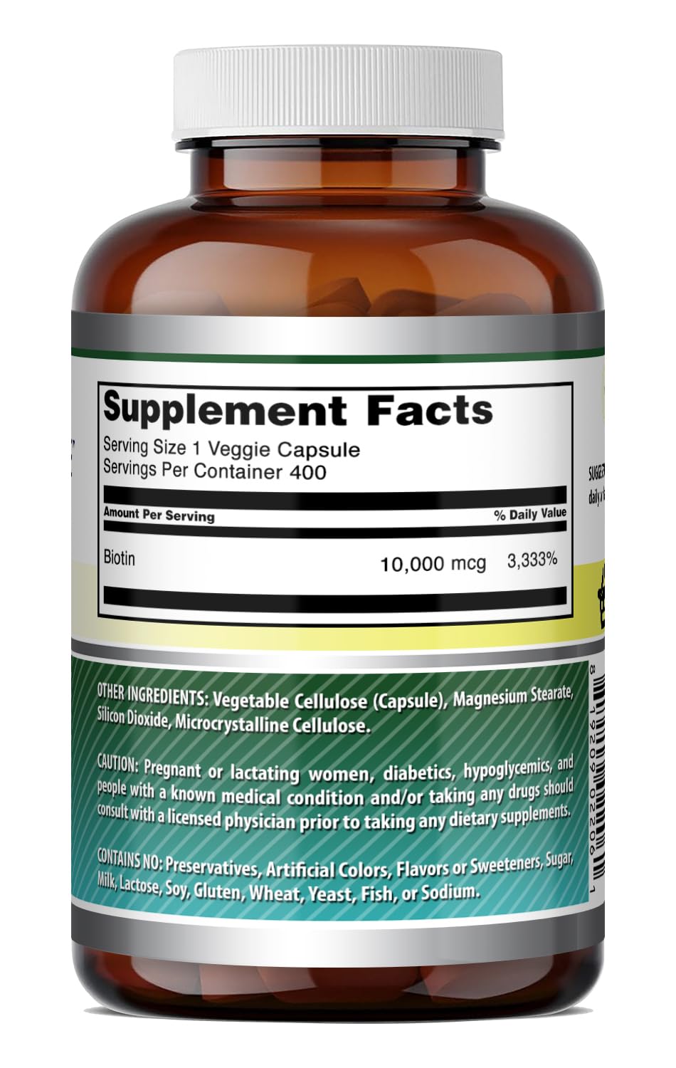 Amazing Formulas Biotin 10000 mcg Veggie Capsules