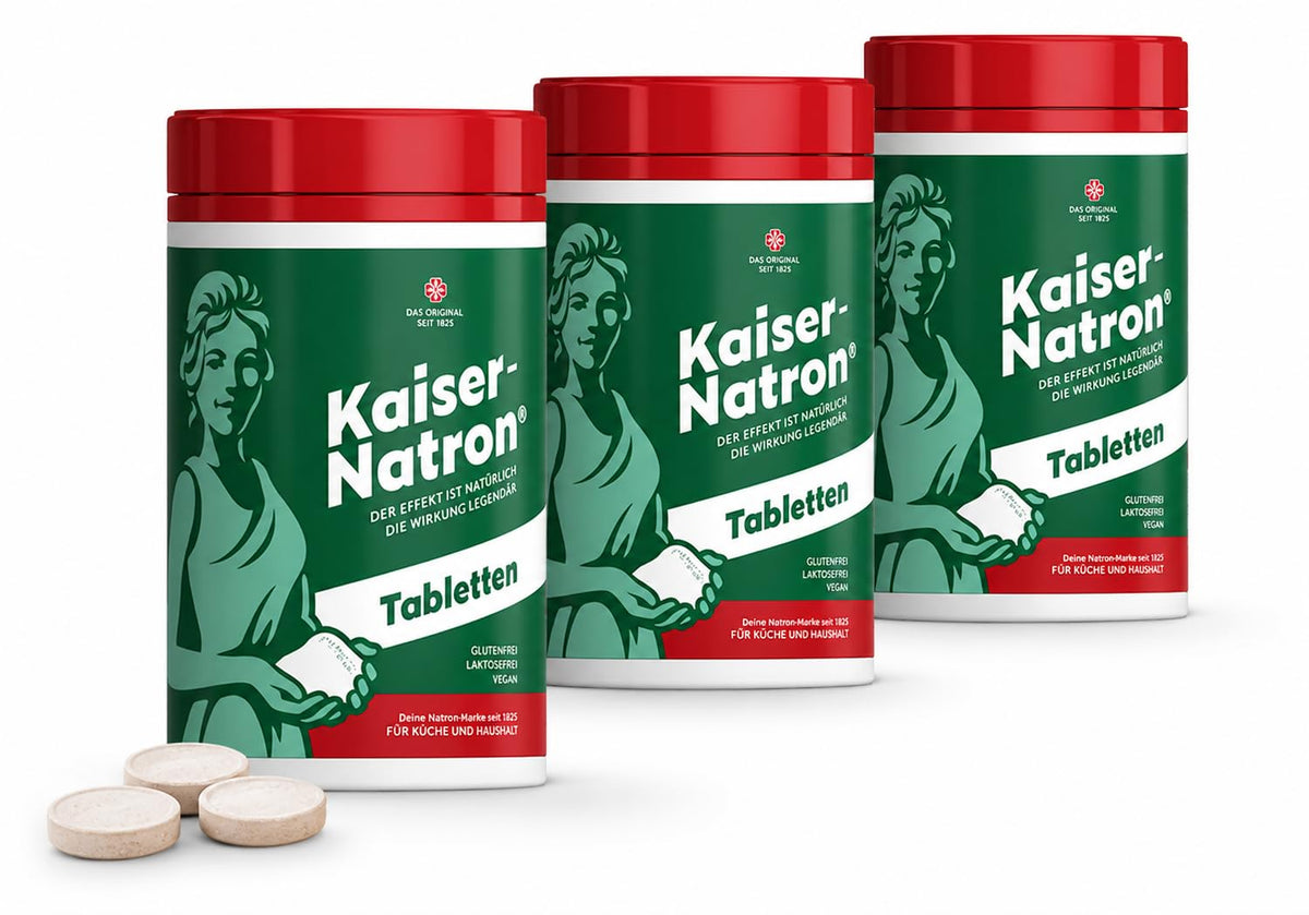 HOLSTE Kaiser Natron Sodium Tablets - 300g (Pack of 3)
