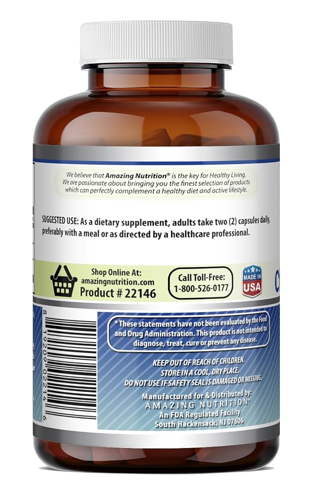 Amazing Nutrition Glucosamine Chondroitin MSM 1850 mg - 120 Capsules - image 5