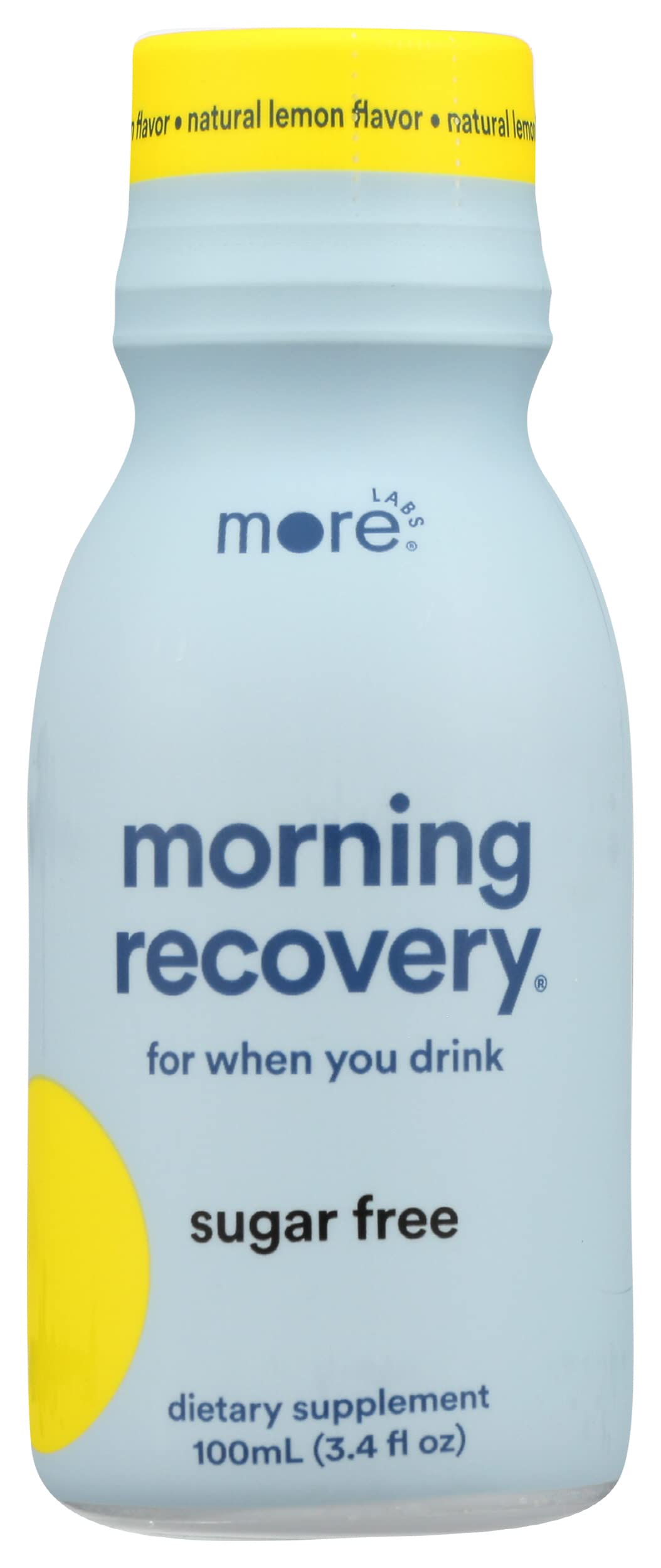 More Labs Morning Recovery Shot Lemon Flavor - 12 Pack
