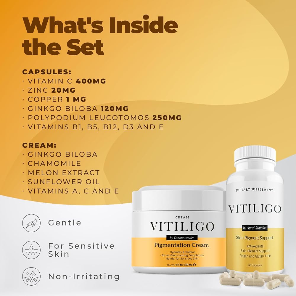 AURA VITAMINS Dermawonder Vitiligo Skin Pigment Support Set - image 3