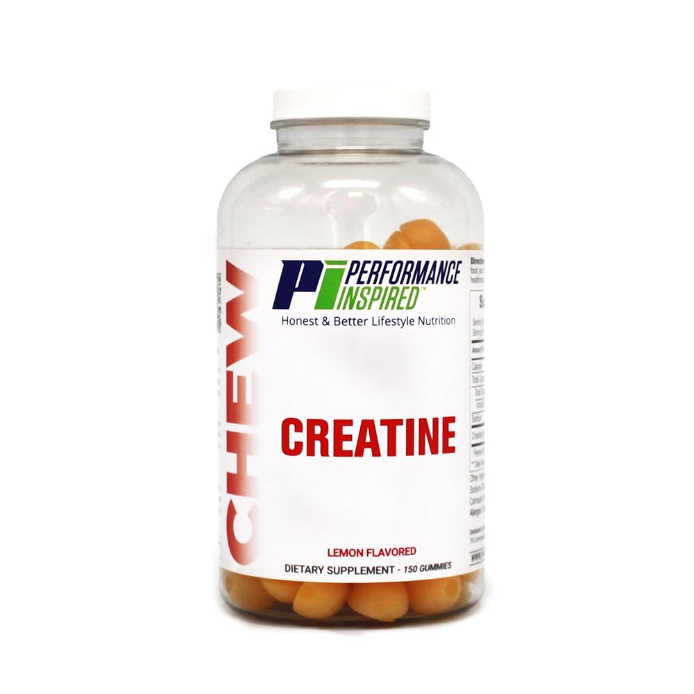 PERFORMANCE INSPIRED Creatine Gummies Lemon 5G - 150 Count