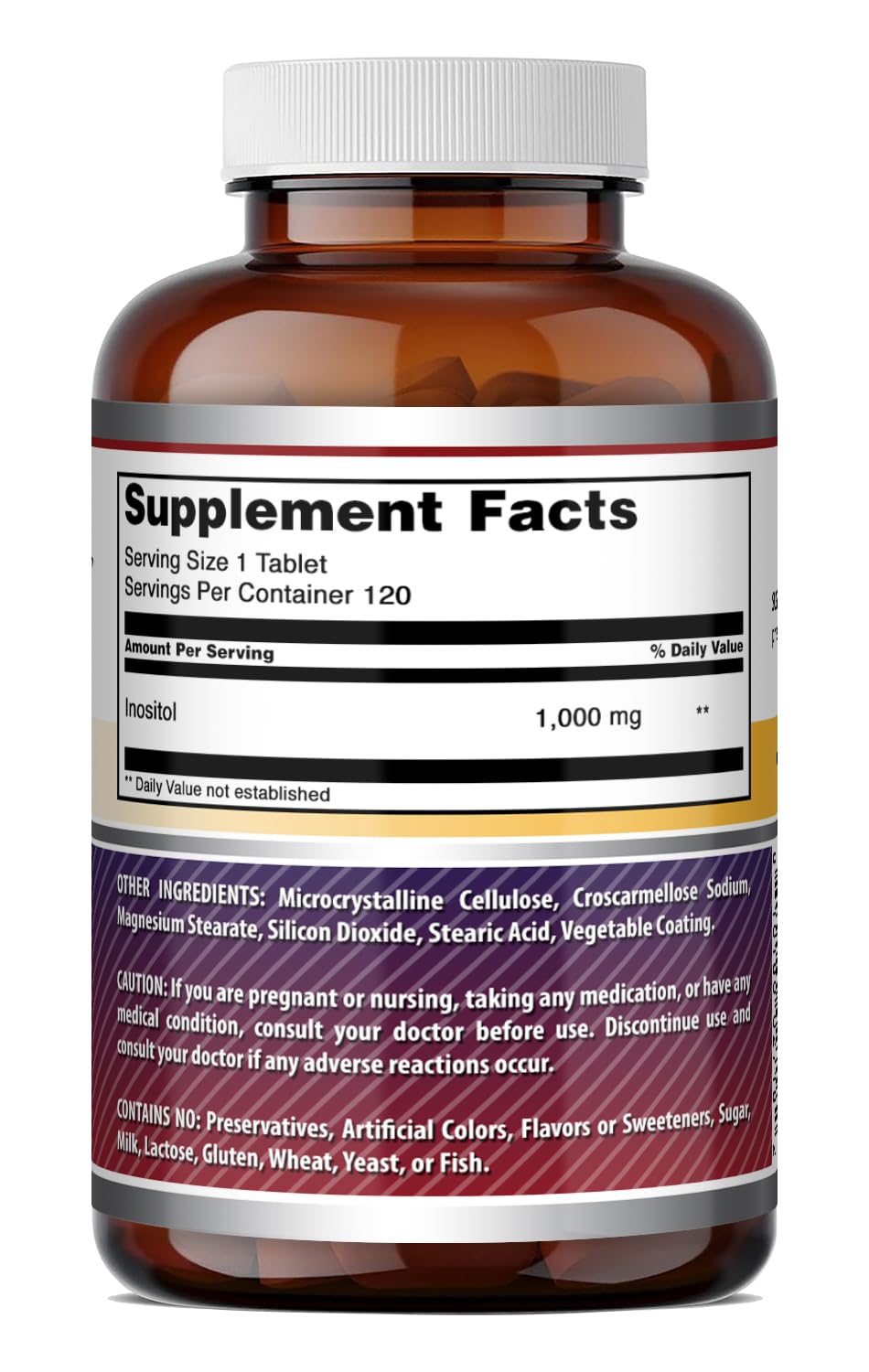 Amazing Formulas Inositol 1000mg Supplement