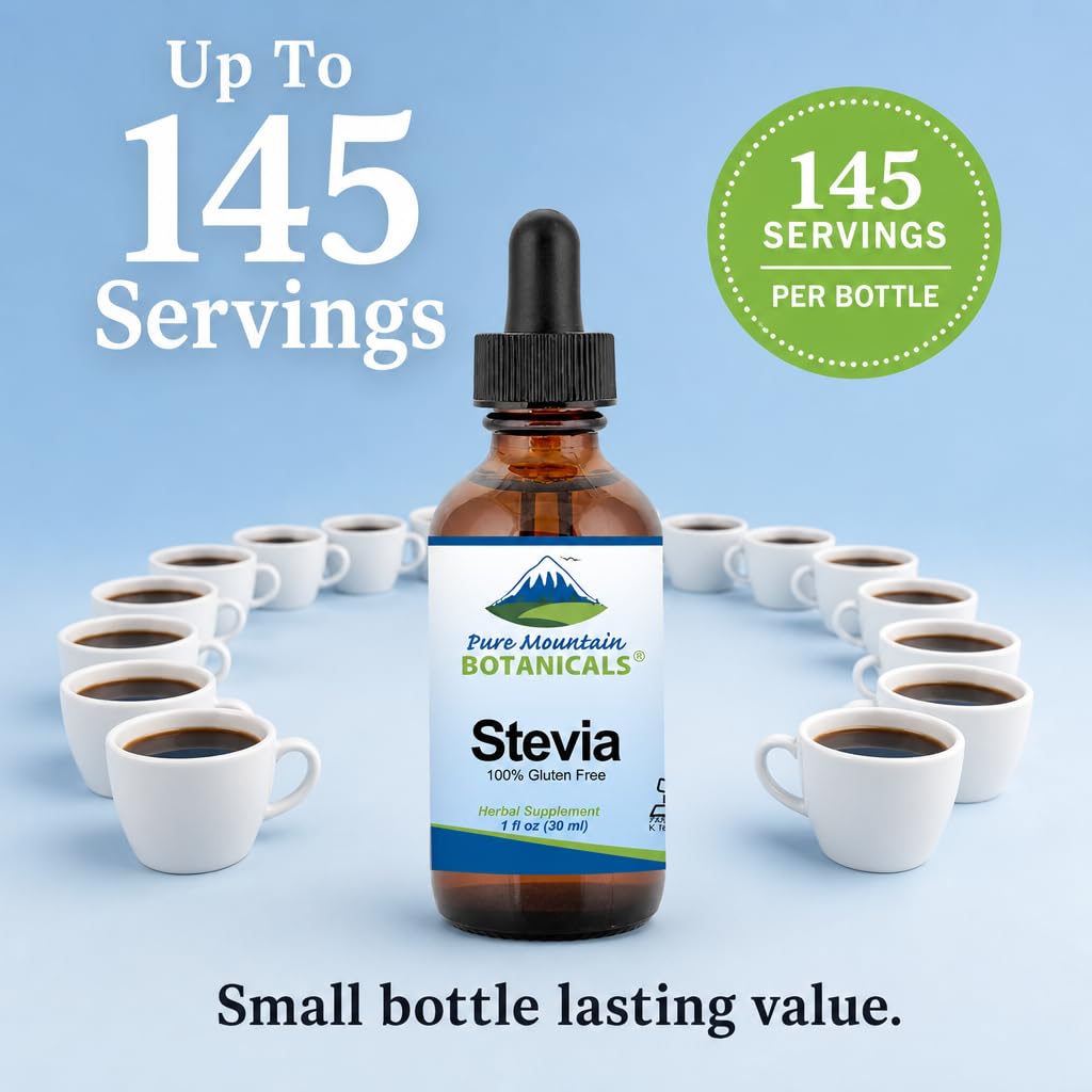 Pure Mountain Botanicals Liquid Stevia Drops