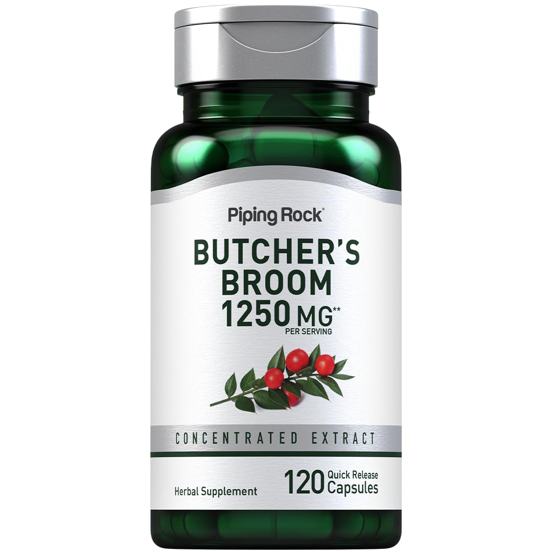 Piping Rock Butchers Broom Supplement - 120 Capsules