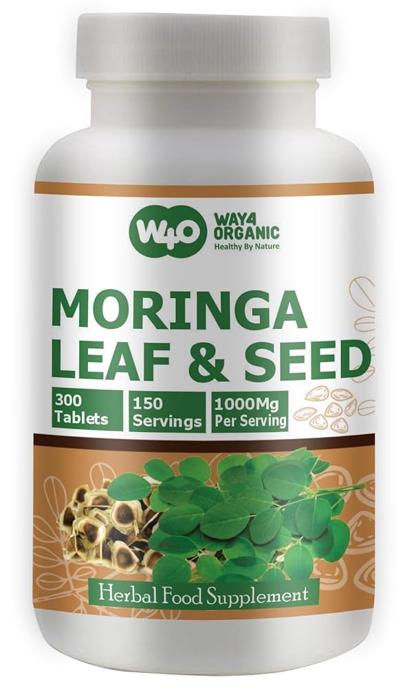 WAY 4 ORGANIC W4O Moringa Oleifera Leaf and Seed Powder (80:20) Ratio