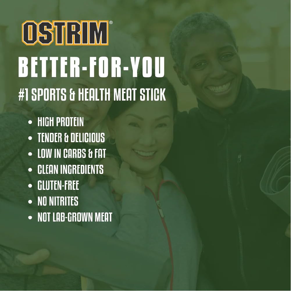 Ostrim Beef & Ostrich High Protein Snack Stick Original - 10 Pack - image 5