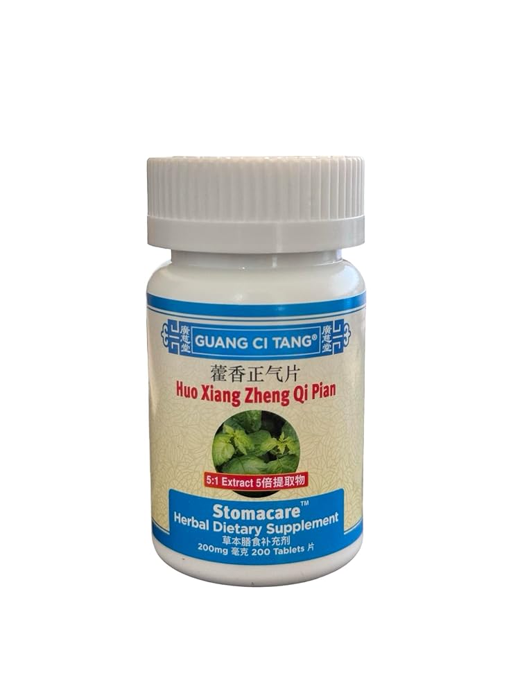 Stomacare Huo Xiang Zheng Qi Pian Herbal Supplement - 200 Tablets