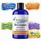 HoneyCombs Liquid Vitamin B Complex with B12 & Vitamin C - 16 fl oz - image 8