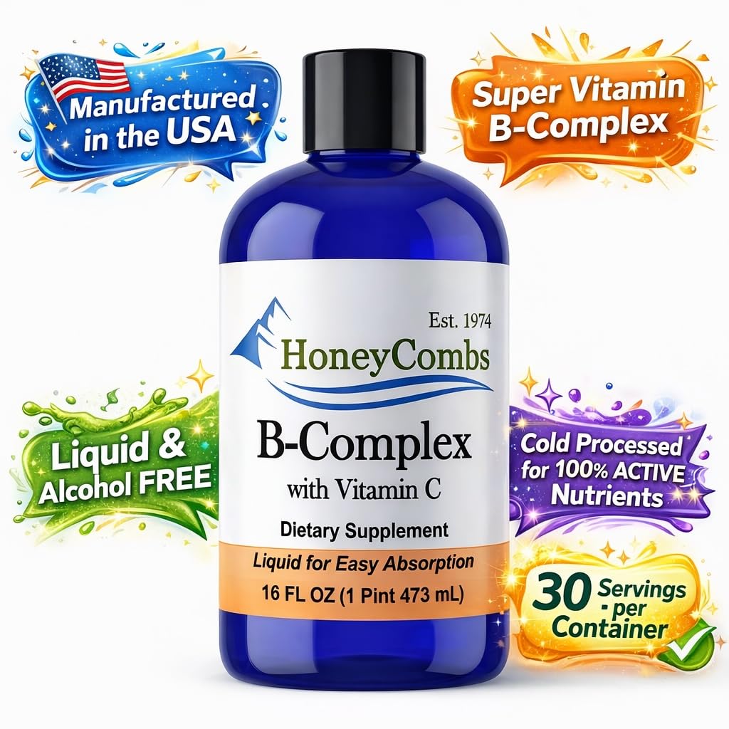 HoneyCombs Liquid Vitamin B Complex with B12 & Vitamin C - 16 fl oz - image 8