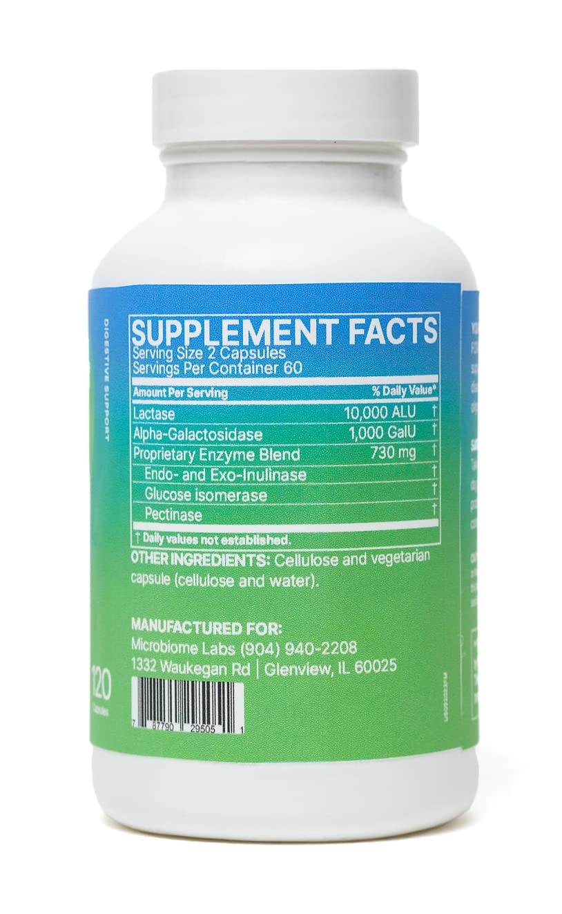 Microbiome Labs FODMATE Digestive Enzymes - 120 Capsules - image 4