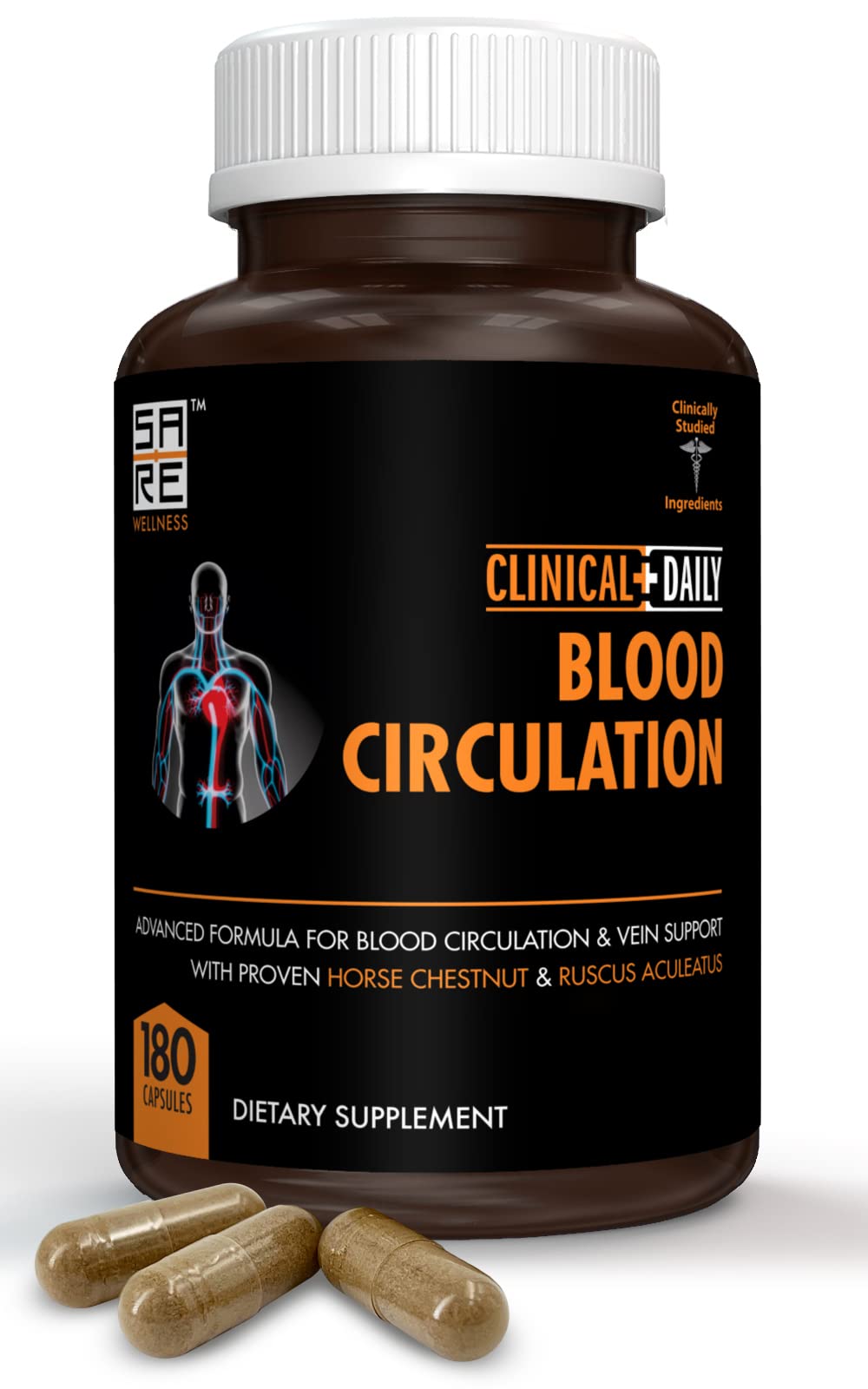 Clinical Daily Blood Circulation Supplement - 180 Capsules