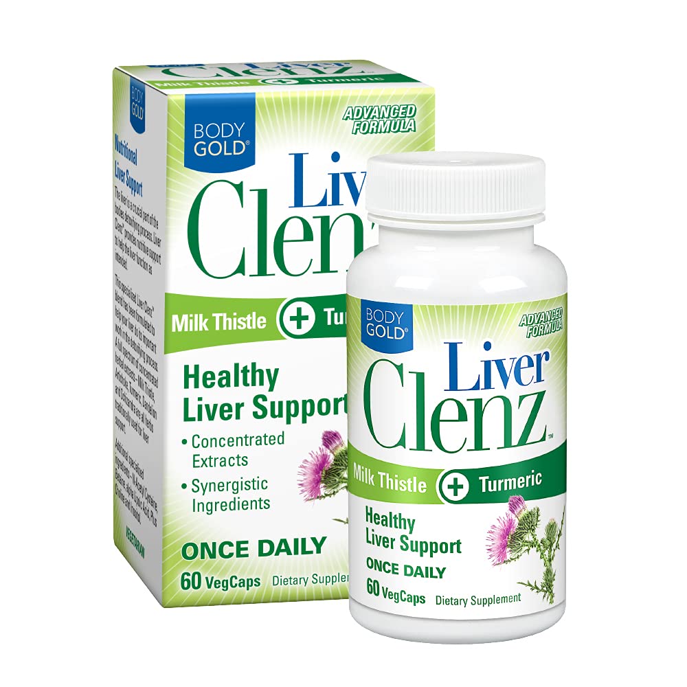 Body Gold Liver Clenz Herbal Supplement - 60 Vegetarian Capsules