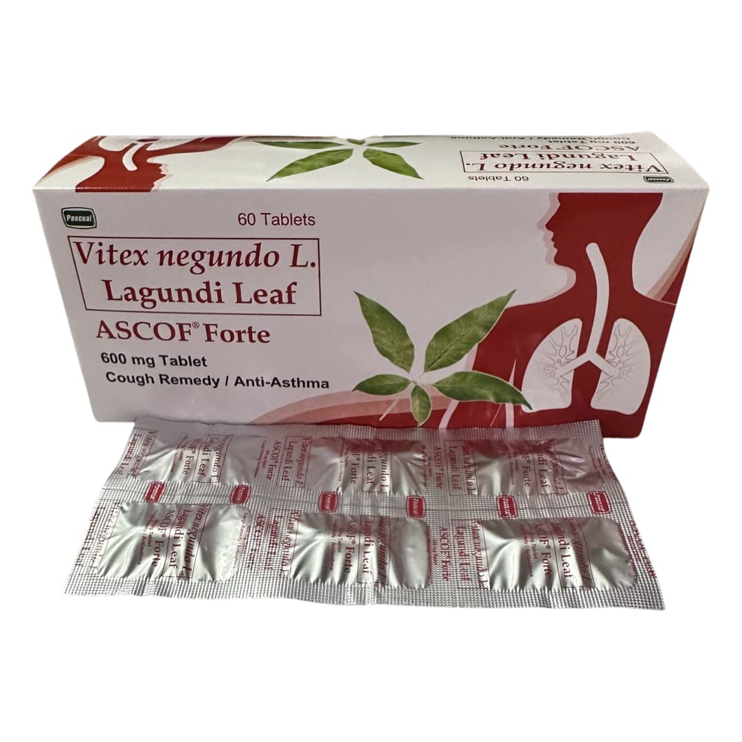 Generic Ascof Forte Lagundi Leaf - 60 Tablets