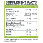 MUSCLE FOOD LABS Z D C Plus Vitamin C, D3 & Zinc - 120 Vegetarian Capsules - image 4