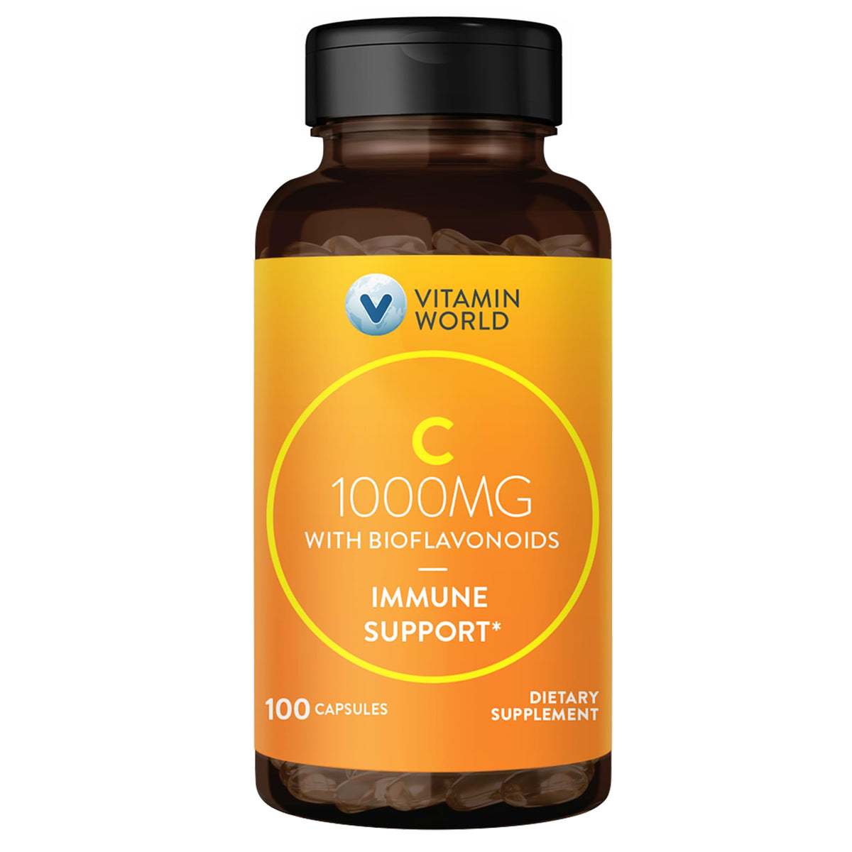 Vitamin World Vitamin C 1000 mg with Bioflavonoids - 100 Capsules