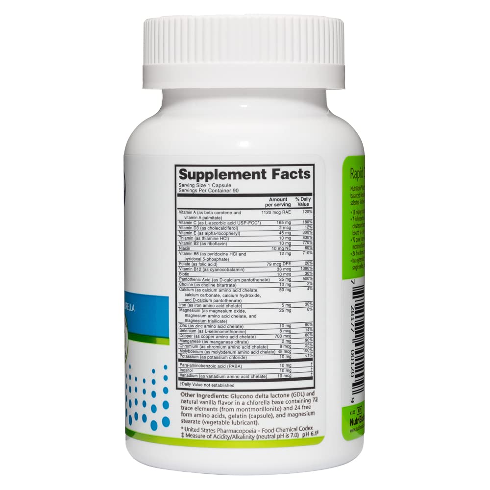 NutriBiotic Multi Vitamins & Minerals - 90 Capsules - image 3