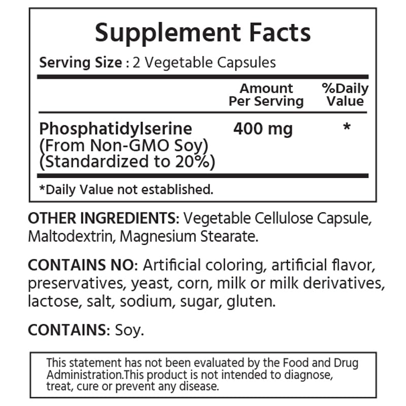 ML Naturals Phosphatidyl Serine 400 mg