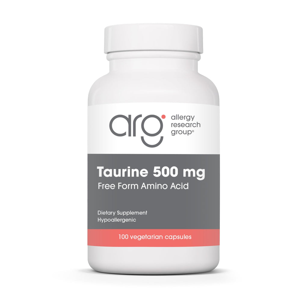 Allergy Research Group Taurine 500 mg Amino Acid - 100 Capsules
