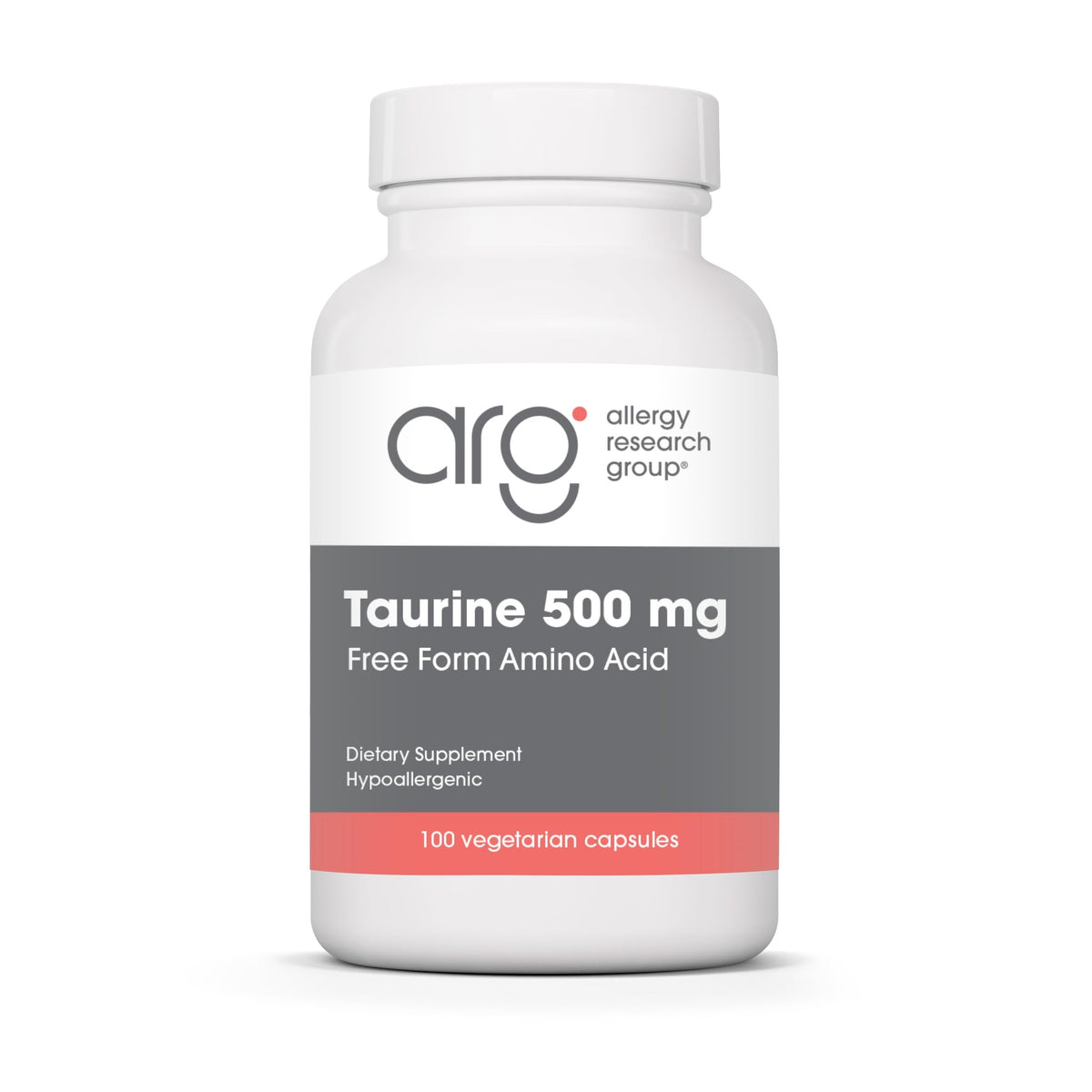 Allergy Research Group Taurine 500 mg Amino Acid - 100 Capsules