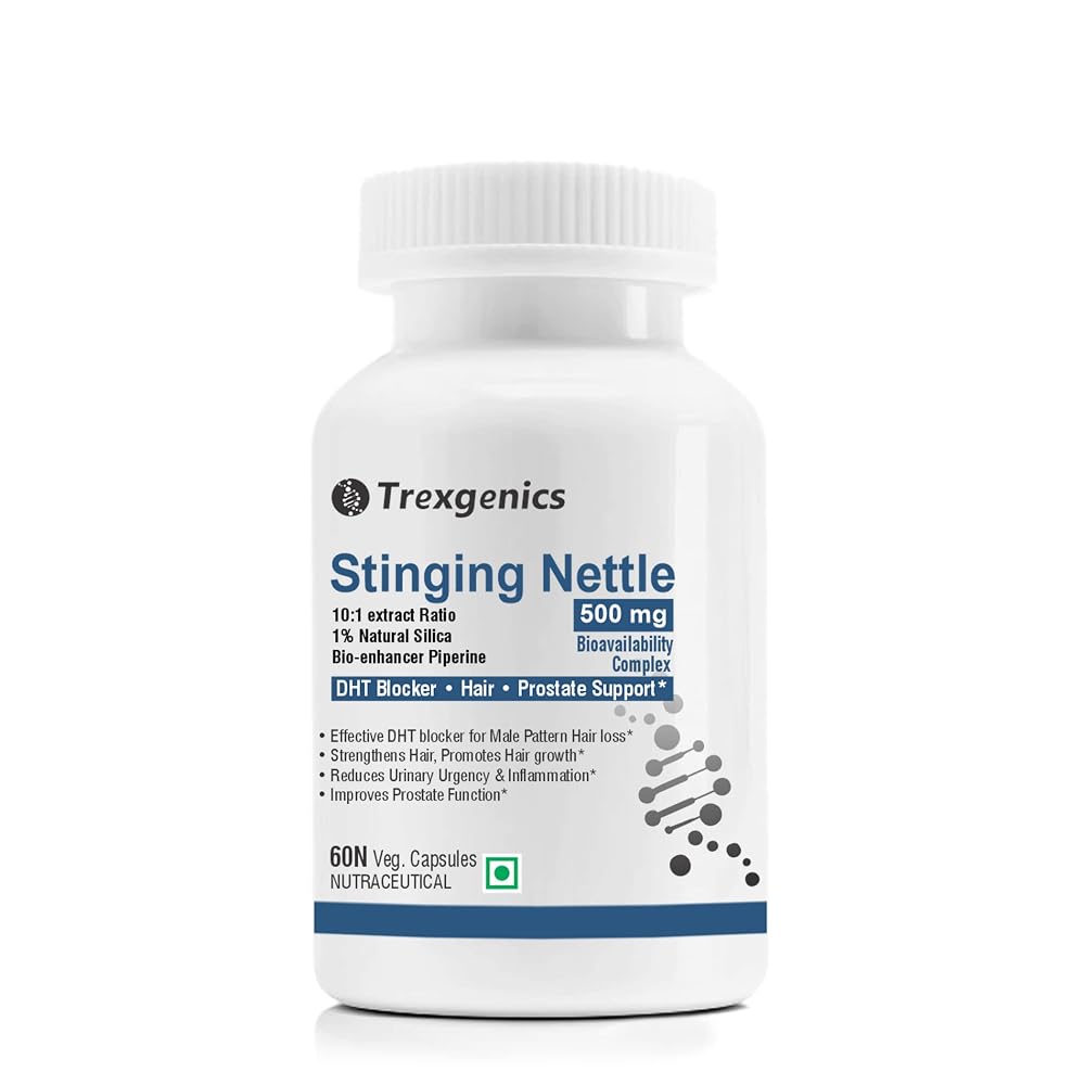 Trexgenics Stinging Nettle 500mg with Piperine - 60 Vegetarian Capsules