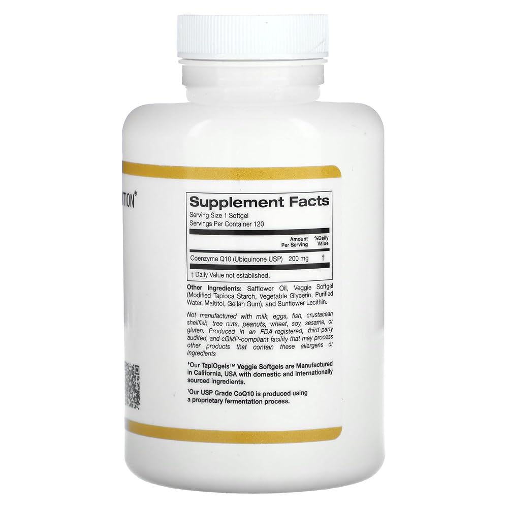 California Gold Nutrition CoQ10 200 mg - 120 Softgels - image 2