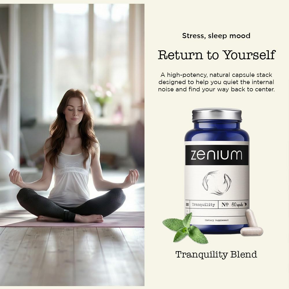 Zenium Stress Relief Supplement with Ashwagandha & Magnesium - 60 Capsules - image 2