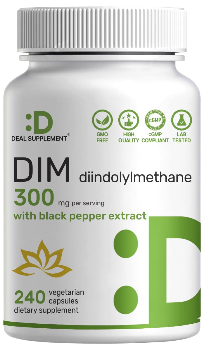 DEAL SUPPLEMENT DIM 300mg with Black Pepper - 240 Vegetarian Capsules