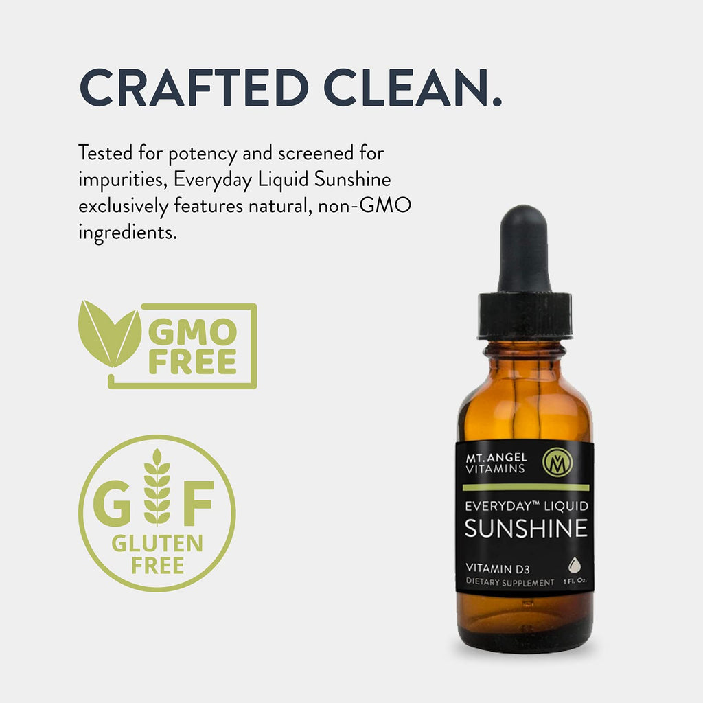 Mt. Angel Vitamins Everyday Liquid Sunshine Vitamin D3 Drops - 1 Fl Oz - image 7